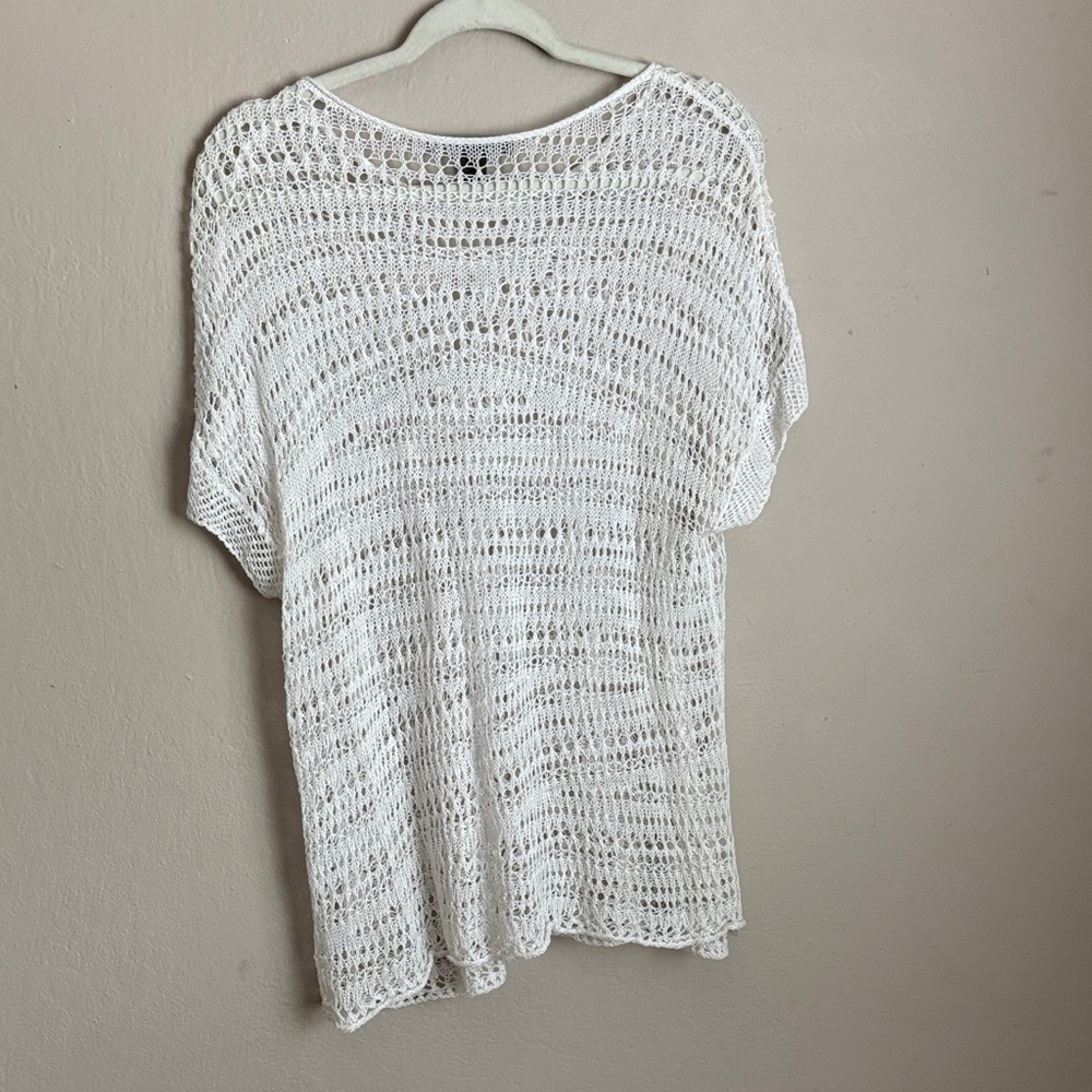 Tommy Bahama White Knit Women's Top size small - Picture 3 of 6